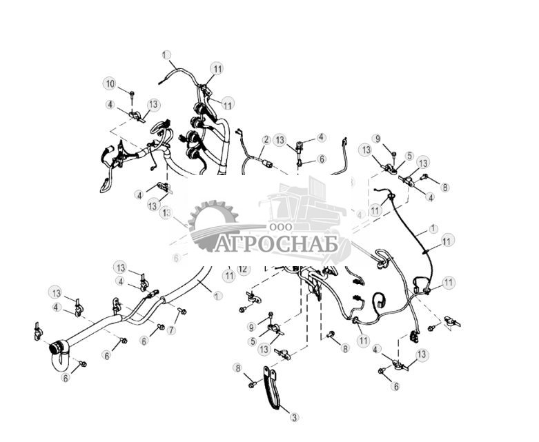 Жгут проводов трансмиссии и крепежные детали (275525 - ) - ST841676 182.jpg